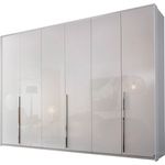 Drehtürenschrank Mirage / Montclar, Holzwerkstoff, Weiß, 301 x 223 x 60 cm