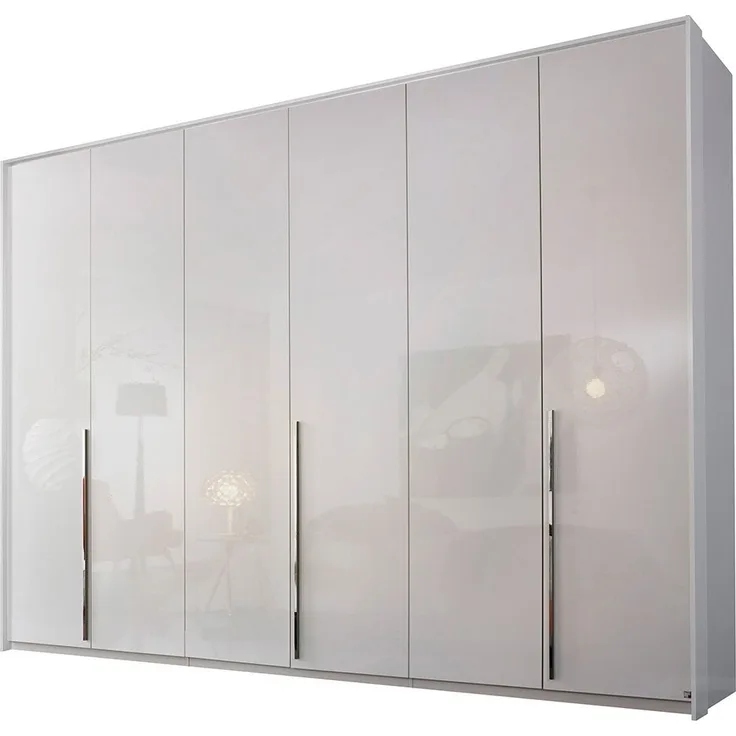 Drehtürenschrank Mirage / Montclar, Holzwerkstoff, Weiß, 301 x 223 x 60 cm