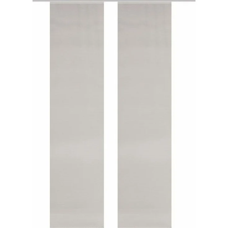 HOME WOHNIDEEN Schiebegardine 55401 Schiebegardine ROM halbtransparent Bambusoptik, 2x 260x60, taupe (2 St), Paneelwagen, transparent, 100% Polyester – Bild 4