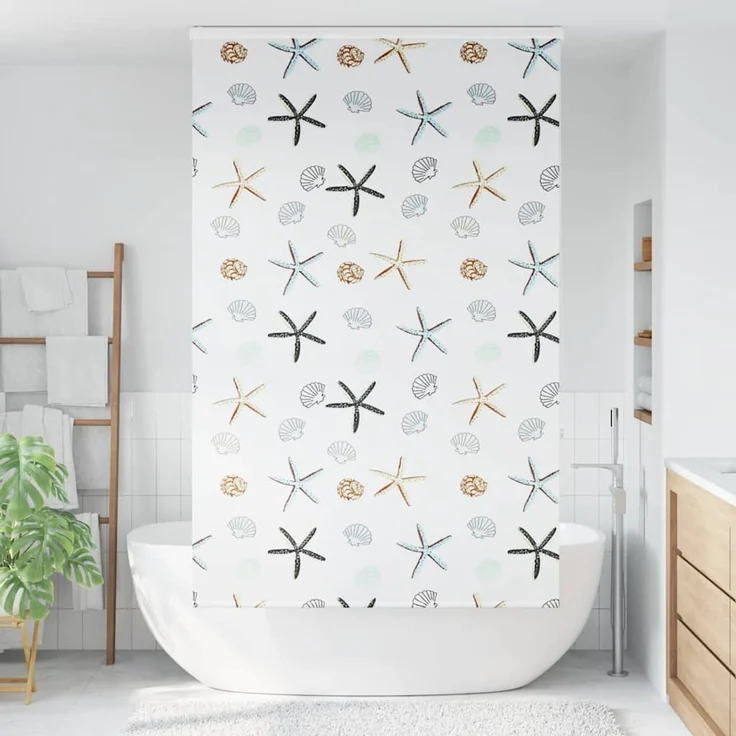 vidaXL Duschrollo mit Kassette 140x240 cm Stoffbreite 136 cm 4015027 – Bild 2