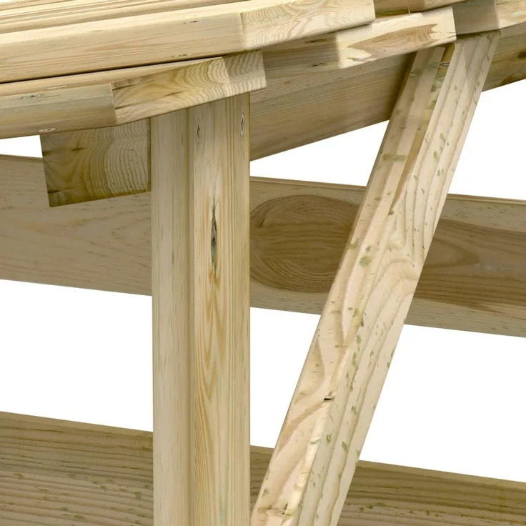 vidaXL Pergola mit Dach 100x90x200 cm Imprägniertes Kiefernholz 318380 – Bild 6