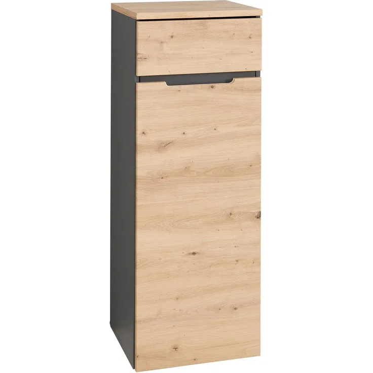 Kommode Melanie / Memphis, Holzwerkstoff, Holzfarben, 45 x 122 x 38 cm