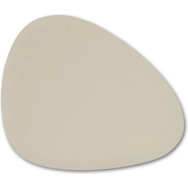 Basera® Platzset 4er-Platzset Kunstleder gebogen, (4-St), creme, 42x34 cm