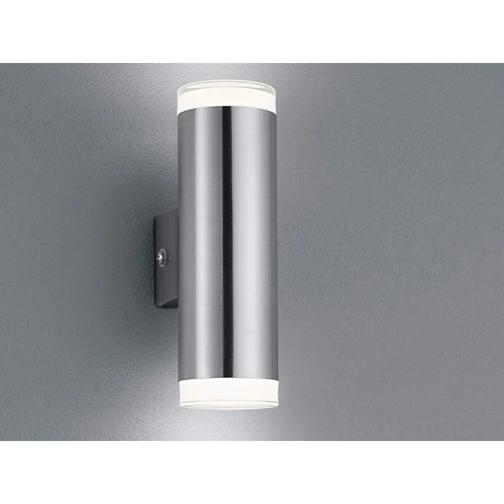 LED Außenwandleuchte ARACATI UP and DOWN Metall Silber matt