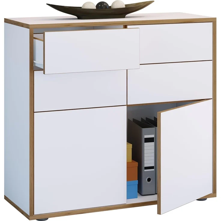 VCM Kommode & Sideboard Salia 920813 Weiß H. 74 x B. 100 x T. 33 cm – Bild 1
