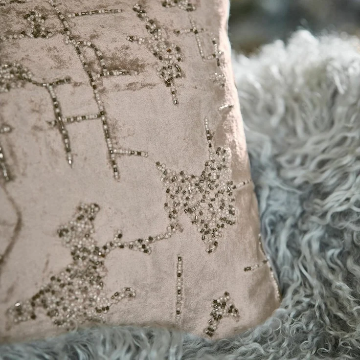 Mirabeau Kissenhülle Kissenhülle Malencio creme/silber – Bild 3