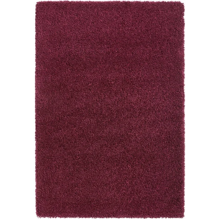 TaraCarpet Langflor-Teppich Ragolle Twilight, rechteckig, Höhe: 60 mm, Shaggy Hochflorteppich bordeaux rot Wohnzimmer Schlafzimmer 065x130 – Bild 2