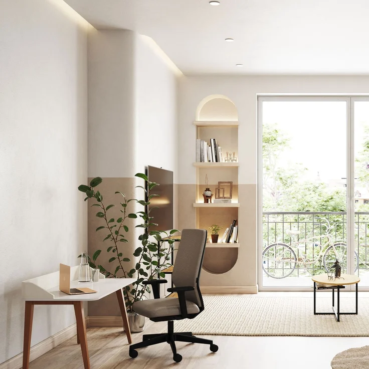 ASSMANN Bürostuhl Streamo mit Polsterrücken Beige 48x64x116cm Textil – Bild 7