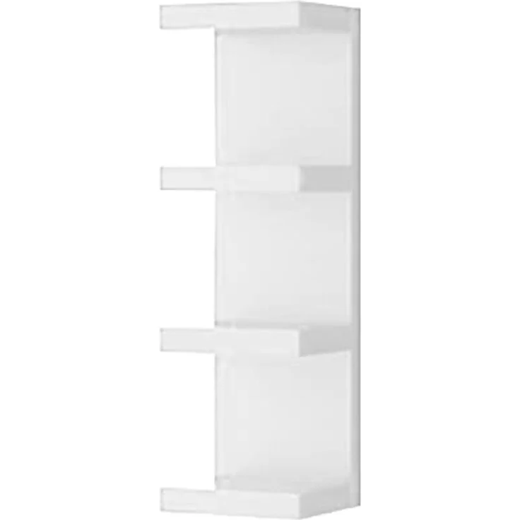 Homemania HOMSAN_051 Regal mit Kamm, zur Wanddekoration, Schlafzimmer, Büro-MDF, Weiß, 25,5 x 93 x 23,7 cm – Bild 3