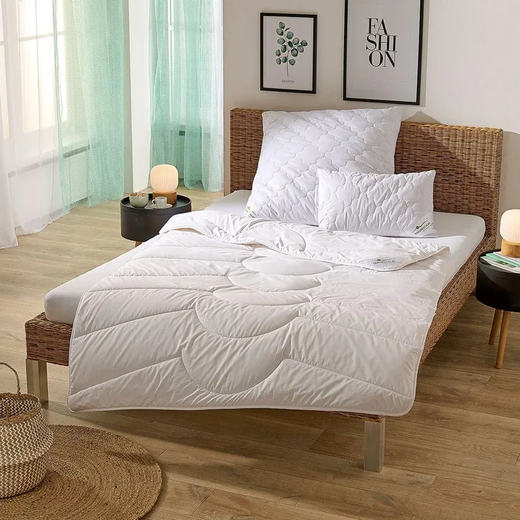 Traumschlaf Nature Merino Schurwolldecke warm, Füllung: 100% Schurwolle|160x210 cm