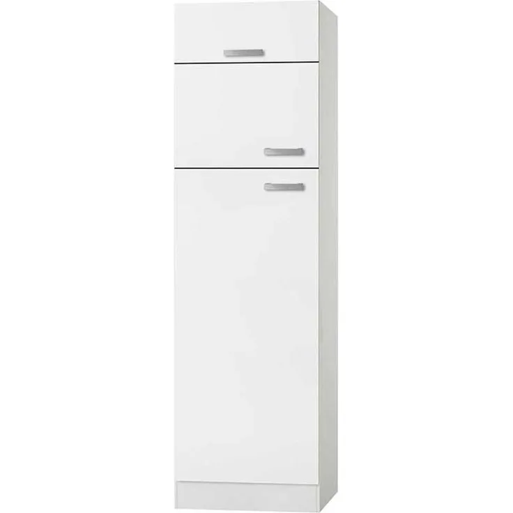 Kühlschrank-Umbau Optimal / Opti-Kult, Holzwerkstoff, Kunststoff, Weiß, 60 x 207 x 57 cm
