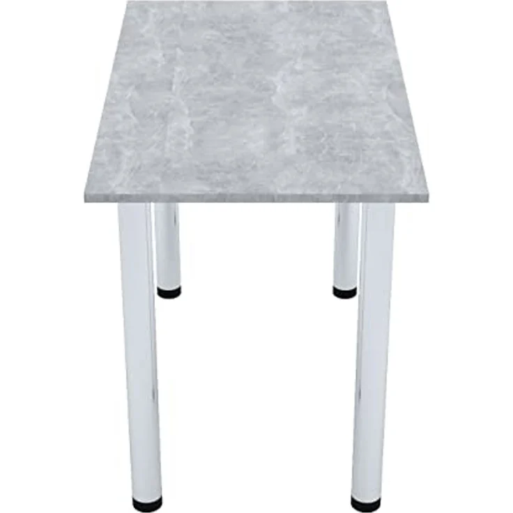 AKKE Esstisch (2mm PVC), Esszimmertisch mit Chrombeinen Küchentisch Bürotisch Kantenumleimung – Bild 5