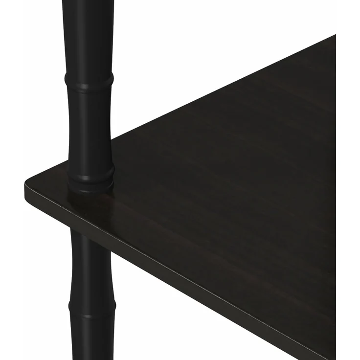 Furinno kompaktes Mehrzweck-Regal mit 3 Ebenen, holz, Espresso/Schwarz, 29. 46x59. 94x75. 18 cm – Bild 8