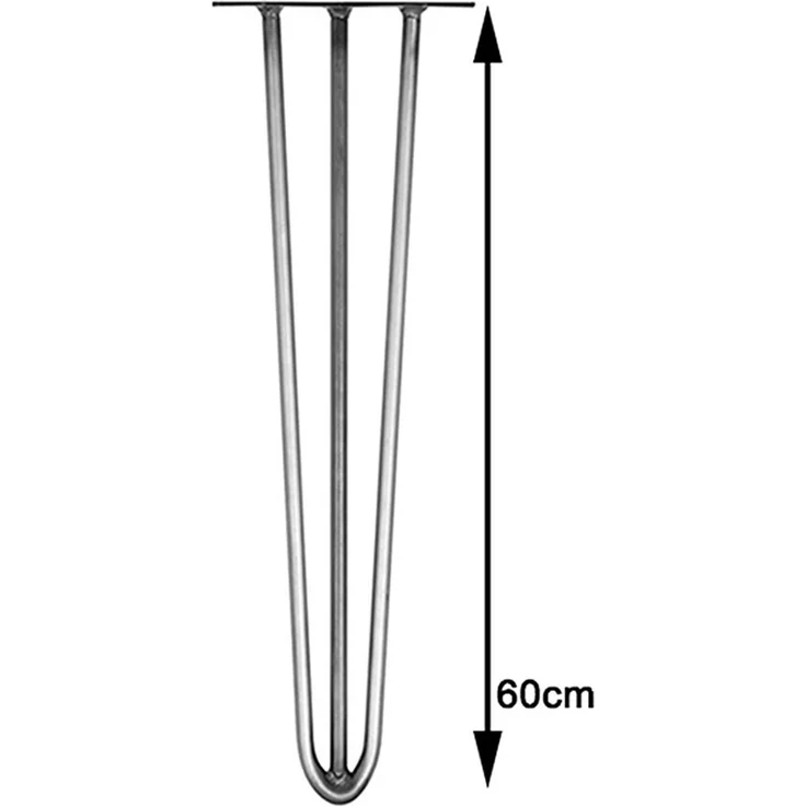 Tischbeine 4er-Set Hairpin 60 cm Haarnadelbeine Stahl Möbelfüße Tischkufen – Bild 5