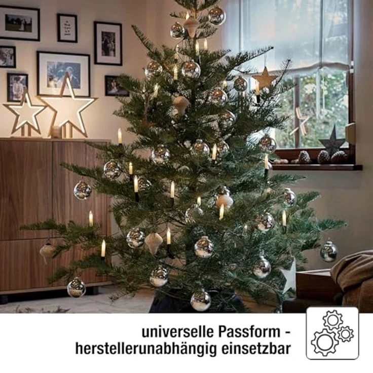 hellum Ersatzkerzen Glühfaden 16V 3W für Lichterketten & Schwibbogen, 3 Stück Kleinschaftkerzen E10 (ø10 mm) passend für 15 Brennstellen, 22 Lumen Ersatzkerzen Lichterkette, für innen & außen 934038 – Bild 8