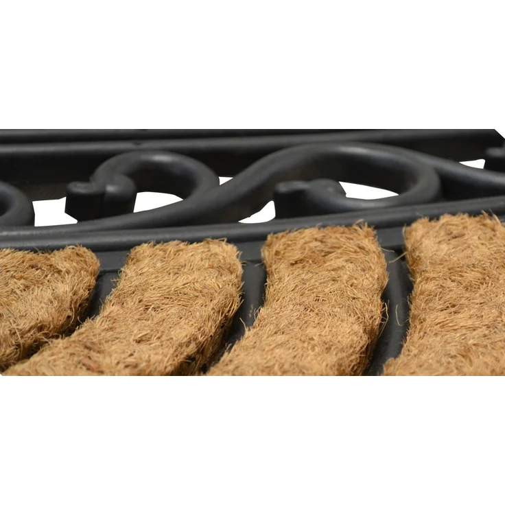 Kai Wiechmann Fußmatte Premium Fußabtreter halbrund 76 x 46 cm als Tür Schmutzfangmatte, halbrund, antibakterieller und rutschfester Türvorleger – Bild 3
