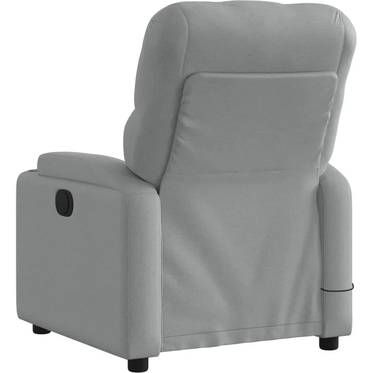 vidaXL Massage-Relaxsessel, hellgrauer Stoff 3206064 – Bild 3