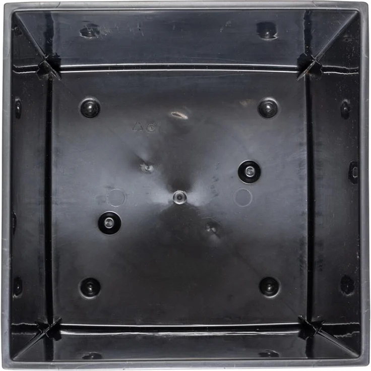 Siena Garden Pflanzgefäße Nizza GROOVE weiß groove 25x25x26 cm – Bild 3