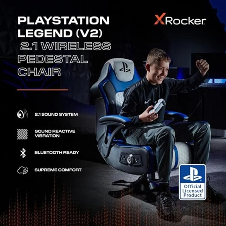 X Rocker Sony Playstation® Legend 2.1 Gaming-Sessel mit Stereo-Lautsprechersystem und – Bild 3