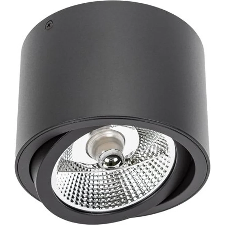 Deckenspots schwarz D-139mm AR111 GU10 IP20 rund schwenkbar – Bild 3