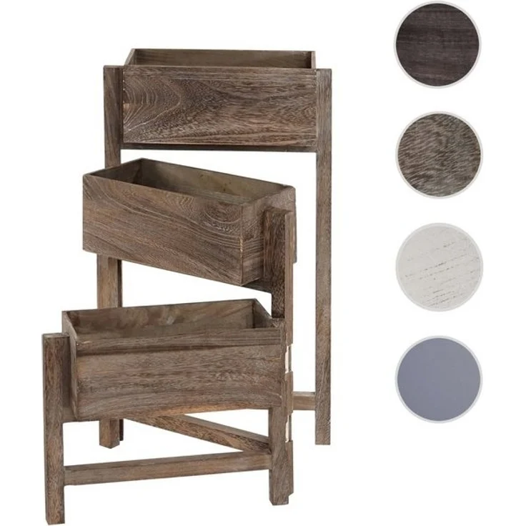 MCW Standregal T275, 3 Körbe für Pflanzen, Bodenschoner, Individuell aufklappbar – Bild 4