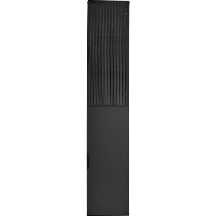 Hängeschrank Dark / Diosa, Glas, Holzwerkstoff, Schwarz, 35 x 170 x 33 cm – Bild 2