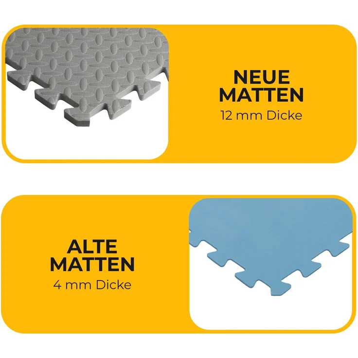 Bodenschutzmatten EXTRA DICK ( Anthrazit ) "Pool" 52x52cm ( 4 Stück ) – Bild 7