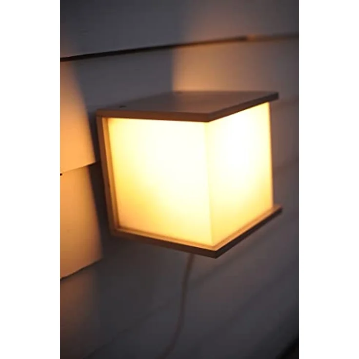 LED-Außenwandleuchte, BOX CUBE, 1 x E27/15W – Bild 2