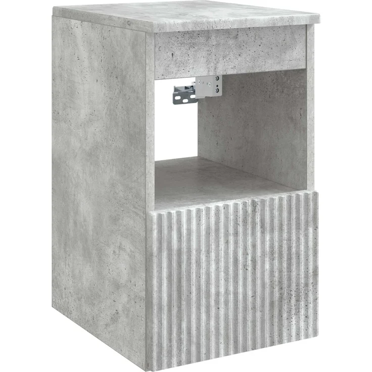 vidaXL Badezimmerschrank-Set 3 stk. Betongrau 129 x 44,5 x 80 cm 3405740 – Bild 6
