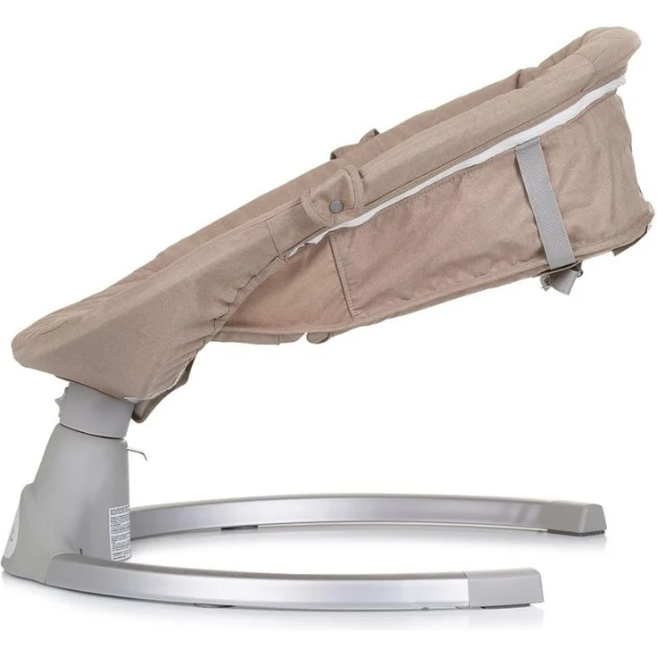 Chipolino Babywippe Nest Musik, Fernbedienung, Kissen, Gurt, Timer, Plüschtiere beige – Bild 6