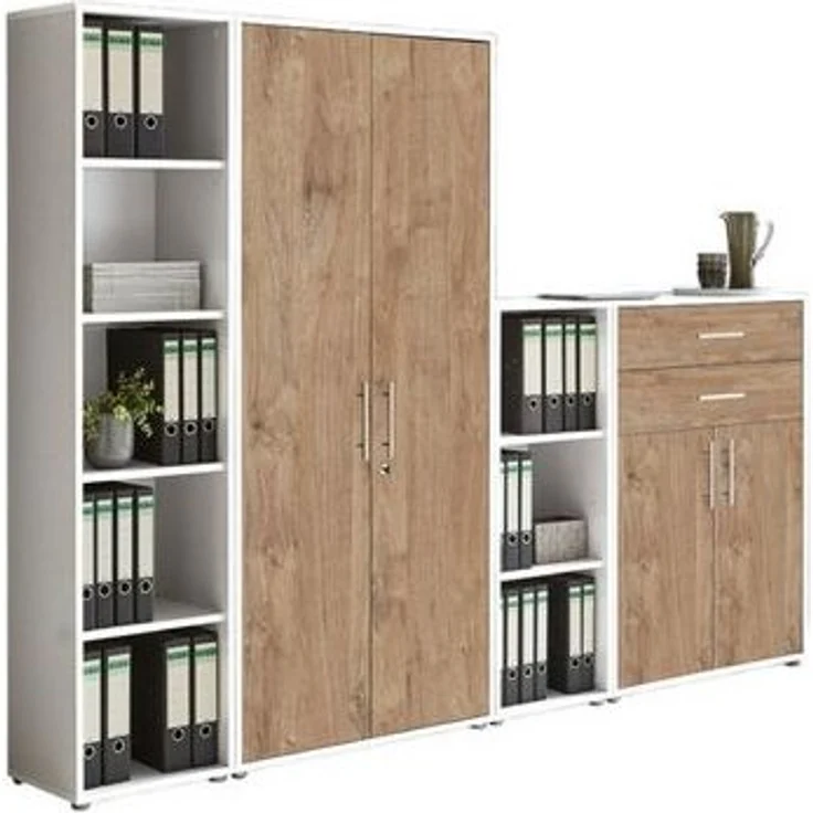 BMG Möbel Aktenschrank Tabor (Set 22, Büroschrank abschließbar mit Metallgriffen) Made in Germany – Bild 4
