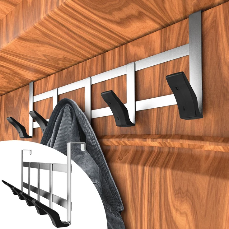 Aurelia Home XXL-Türgarderobe zum Einhängen, Edelstahl – bis 25 kg – Bild 1