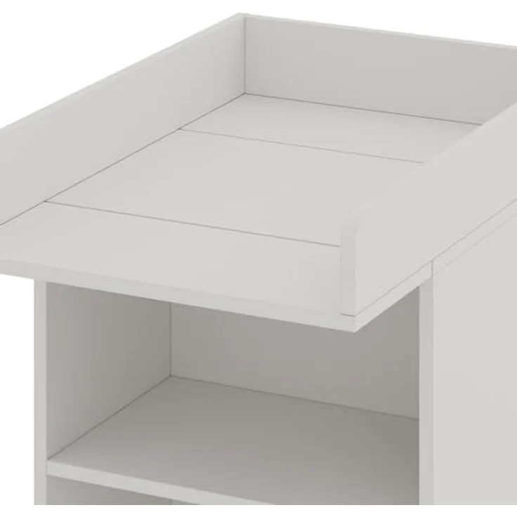 Wickelkommode Mona Weiß 60 x 103.5 cm mit Wickelaufsatz Vicco – Bild 6