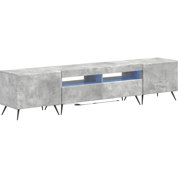 vidaXL LED-TV-Schrank BREDA 3 stk. Betongrau Holzwerkstoff 3416922 – Bild 2
