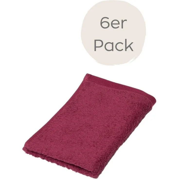 Wewo fashion Gästehandtücher 9517G, Frottee (Packung, 6-St), saugstark