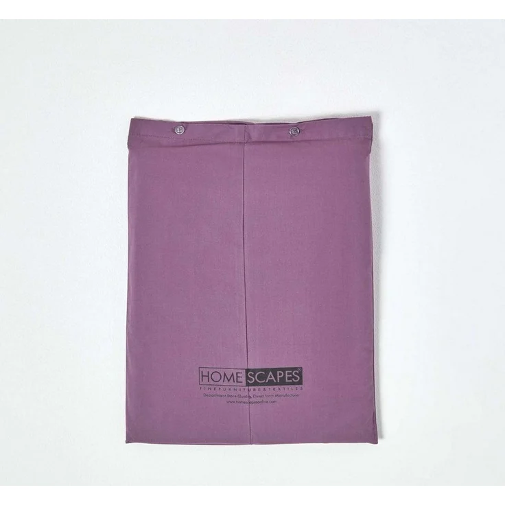 Homescapes Spannbettlaken Spannbettlaken lila ägyptische Baumwolle, 90 x 190 cm, 100% Baumwolle (ägyptisch), Gummizug: mit Rundumgummi – Bild 3