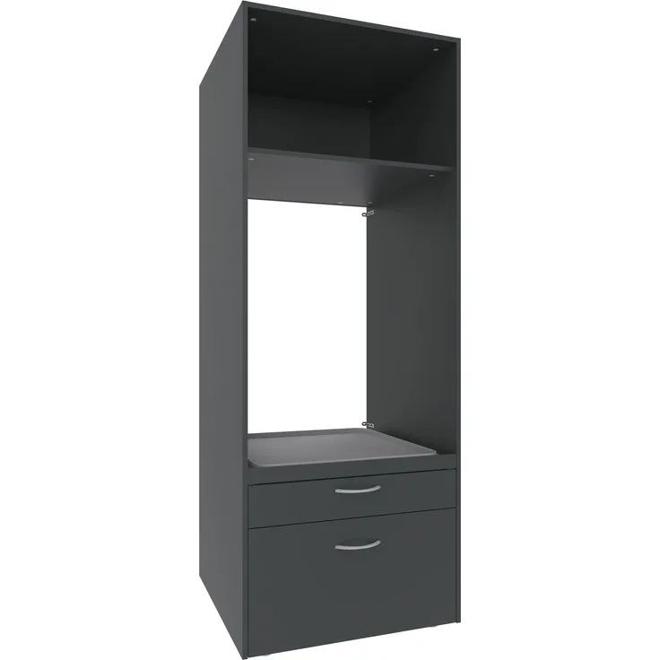 Waschmaschinenunterschrank >MRK Multiraumkonzept< in GRAPHIT - 70x185x68 (BxHxT)