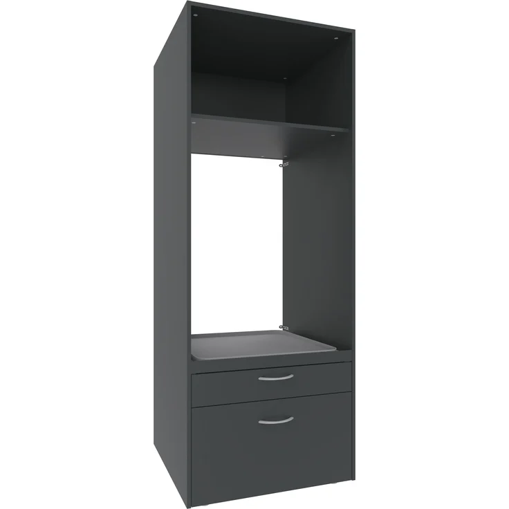 Waschmaschinenunterschrank >MRK Multiraumkonzept< in GRAPHIT - 70x185x68 (BxHxT) – Bild 1