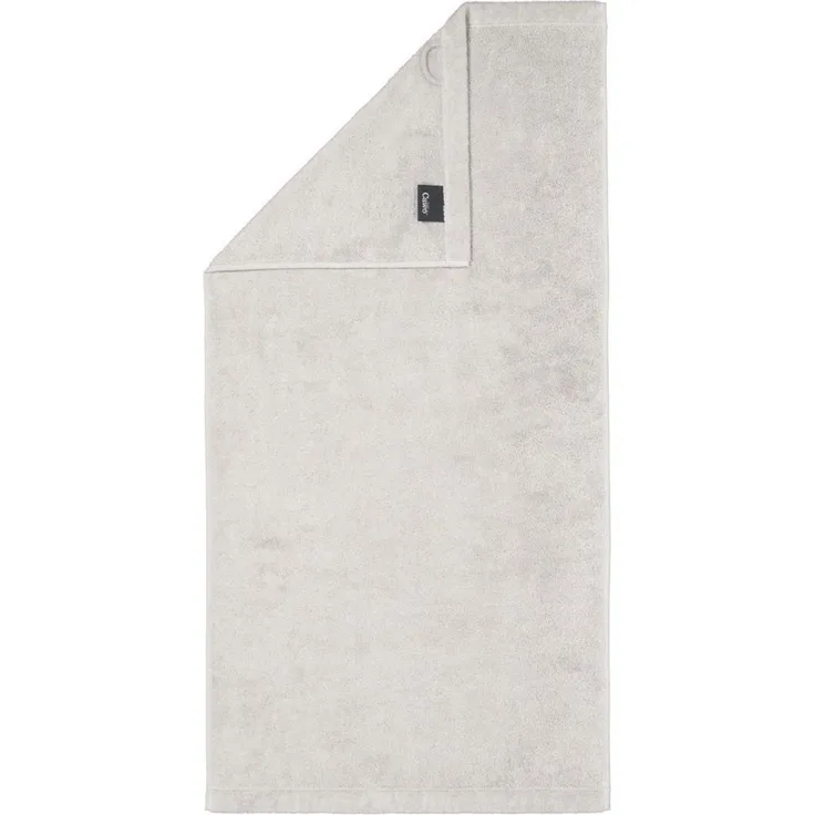 CAWÖ Handtuch - Lifestyle, Walkfrottier, Baumwolle, einfarbig Hellgrau 50x100cm