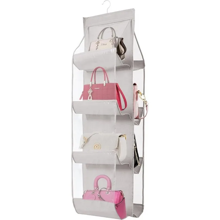 FELIXLEO Hängeregal Handtaschen Organizer Hängeregal Kleiderschrank 8 Taschen