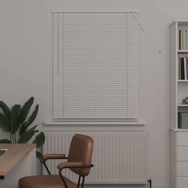 vidaXL Venezianische Jalousie Weiß 150 x 90 cm 25 mm PVC 42003711 – Bild 3
