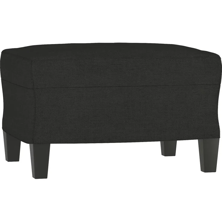 vidaXL Sessel mit Hocker Schwarz 60 cm Stoff 3201147 – Bild 4