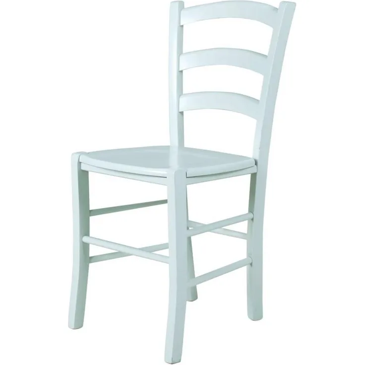 Esszimmerstühle - ALEX - Stuhle 2er Set Massivholz Kernbuche Weiss