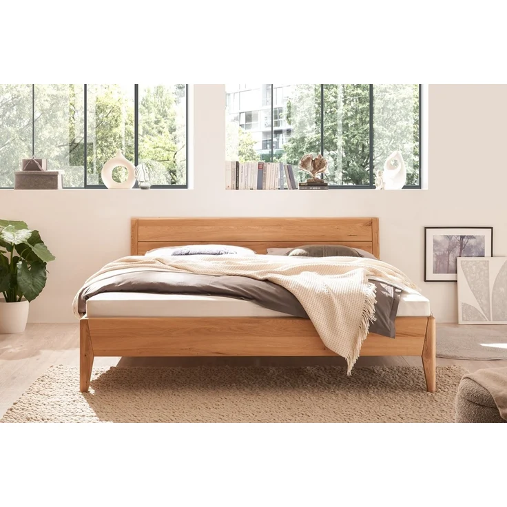 Doppelbett 180x200cm 'Ancona' Wildeiche massiv geölt – Bild 2