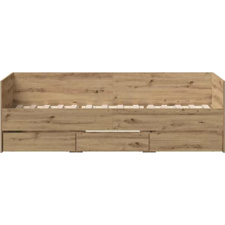 vidaXL Tagesbett mit Kopfteil Artisan-Eiche 90 x 190 cm Holzwerkstoff 3333997 – Bild 4