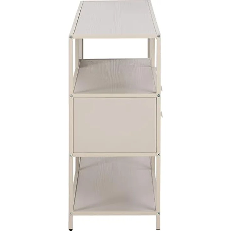 XXXL Xxxl Regal, Hellgrau, Standregal aus Holzwerkstoff mit 3 Fächern und 2 Schubladen, 77x114x35 cm – Bild 4