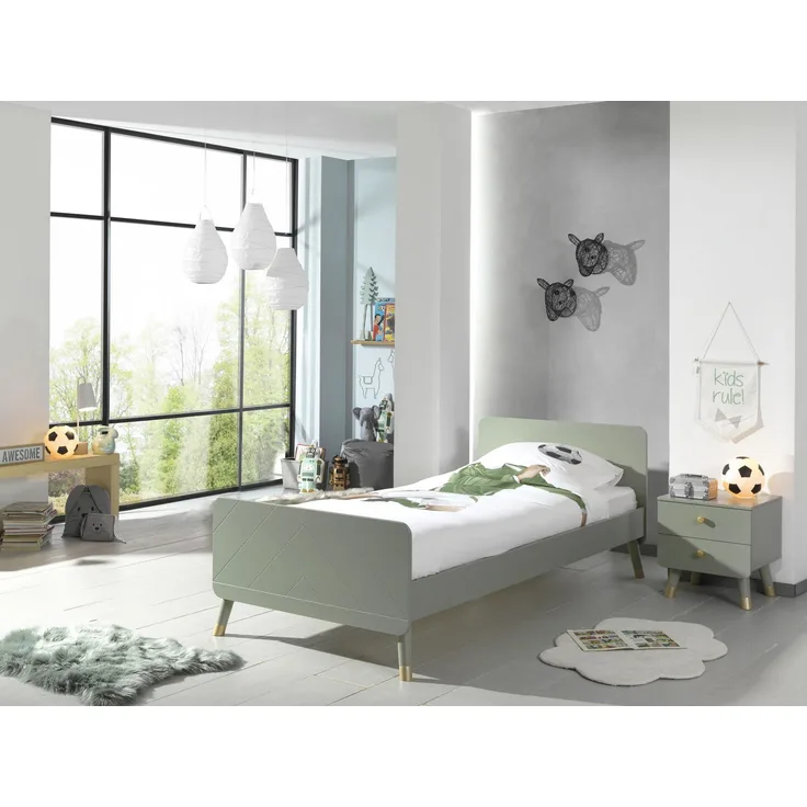 Vipack 'Billy' 2-tlg Bett-Set Olive Grün