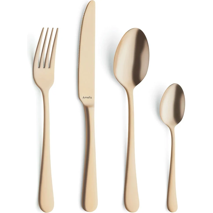 Amefa AUSTIN Besteckset 16-teilig PVD gold mattiert – Bild 1