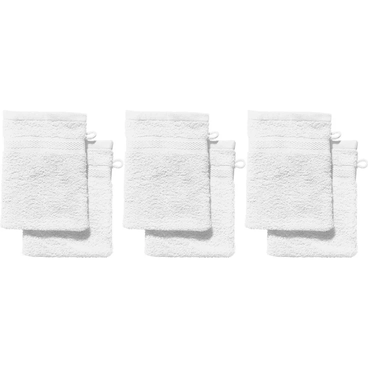 REDBEST Waschhandschuh Waschhandschuh "Chicago" 6er-Pack, Frottier (6-St), Walk-Frottier Uni – Bild 1