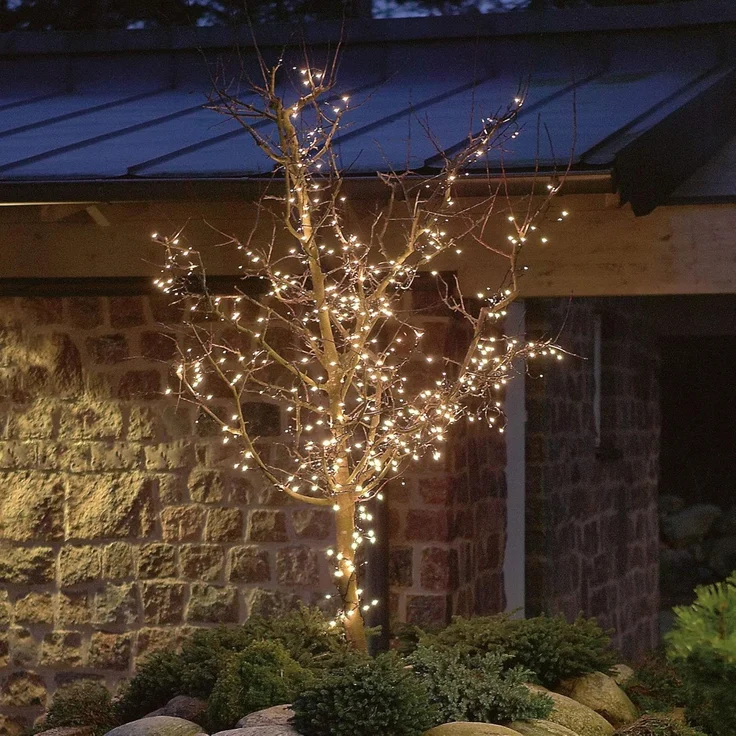 KONSTSMIDE LED-Lichterkette Weihnachtsdeko aussen, verschweißt, 80 klare Birnen – Bild 4